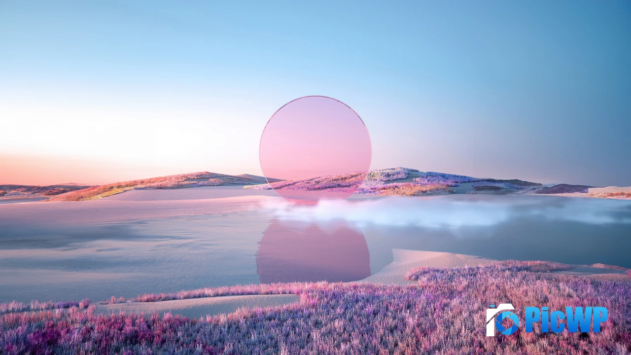 Pink aesthetic Sunset 4K PC Wallpaper