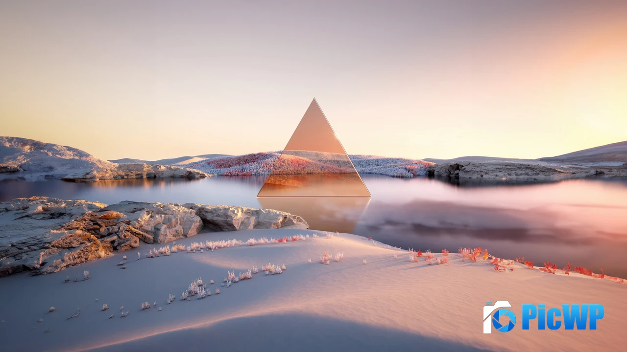 Aesthetic Geometric Landscape 4K PC Wallpaper