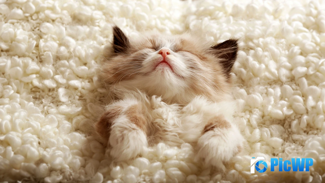 Fluffy Cute Kitten 4K PC Wallpaper