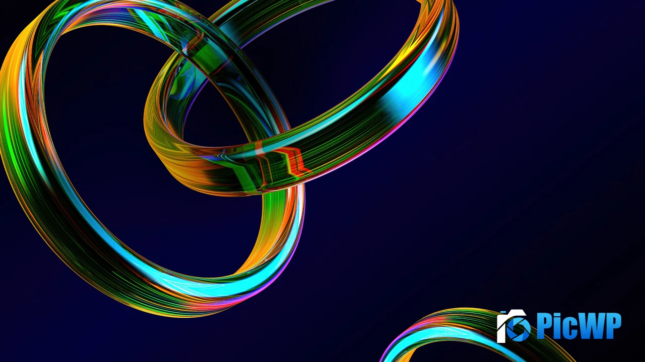 Rings Abstract design 4K PC Wallpaper