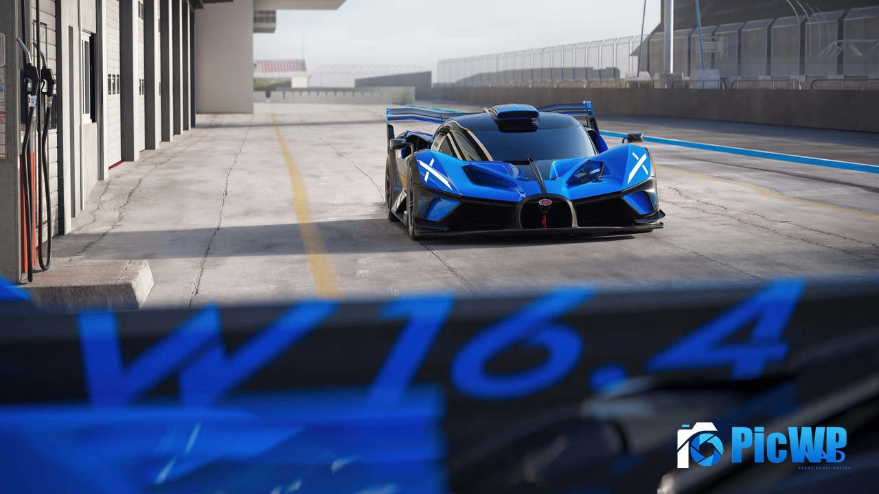 Bugatti Bolide Race cars 4K PC Wallpaper
