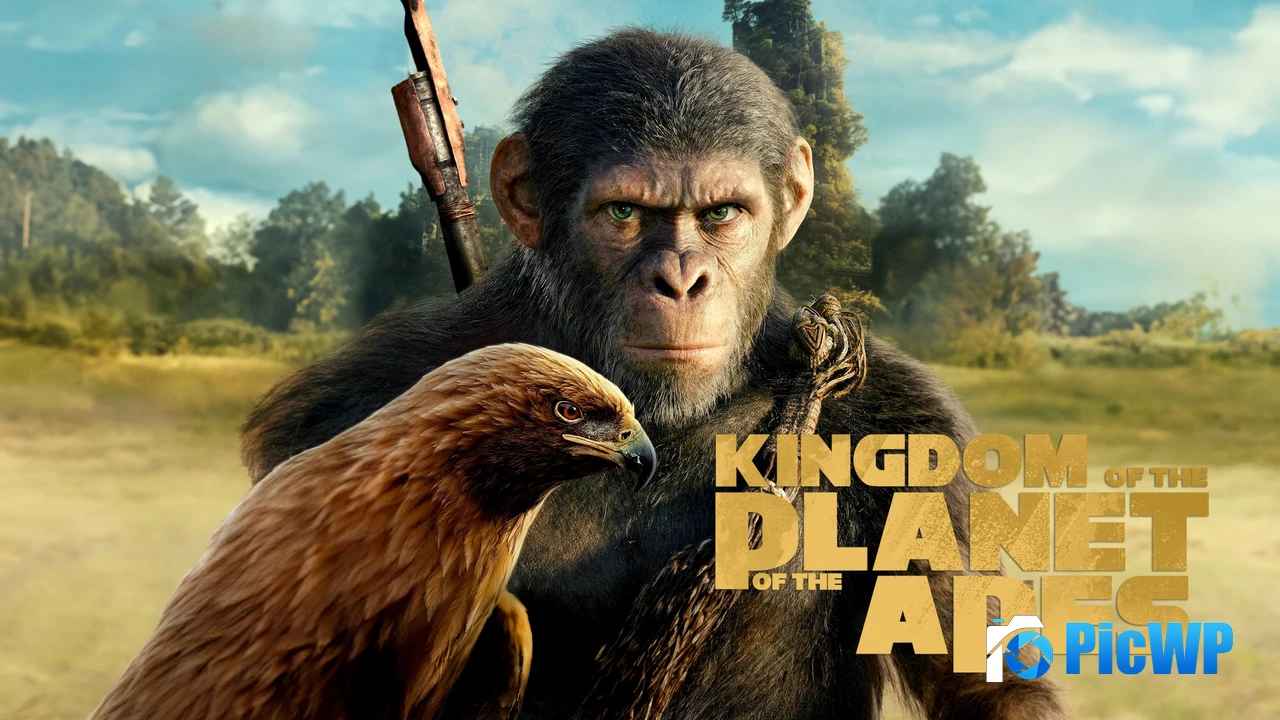 Kingdom of the Planet of the Apes Movie poster 4K PC Wallpaper