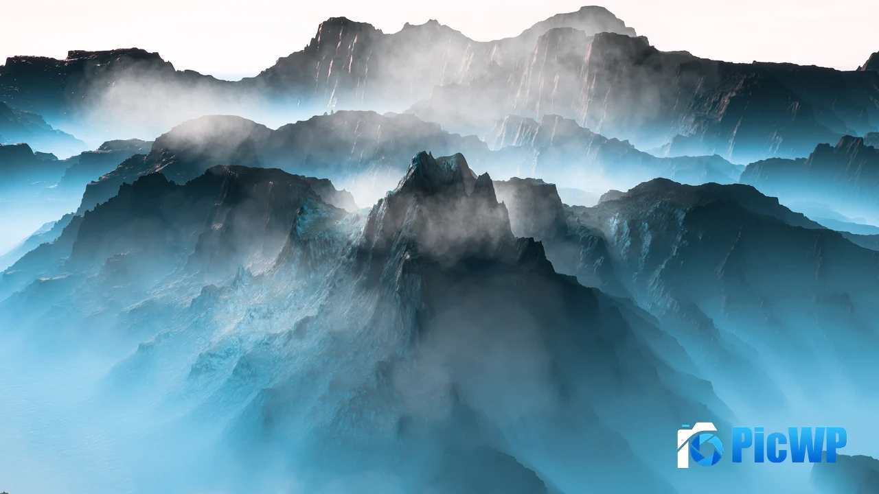 Above clouds Mountain range 4K PC Wallpaper