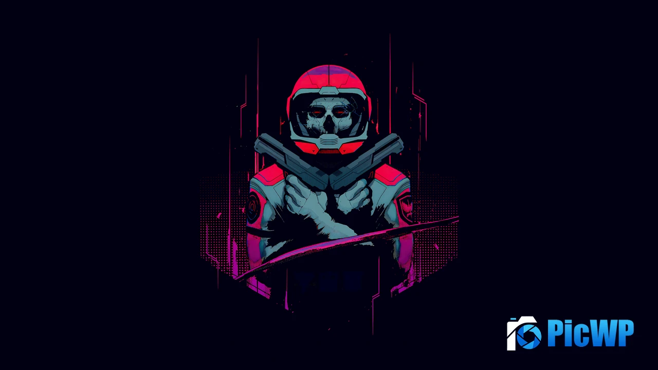 Cyberpunk Skull 4K PC Wallpaper