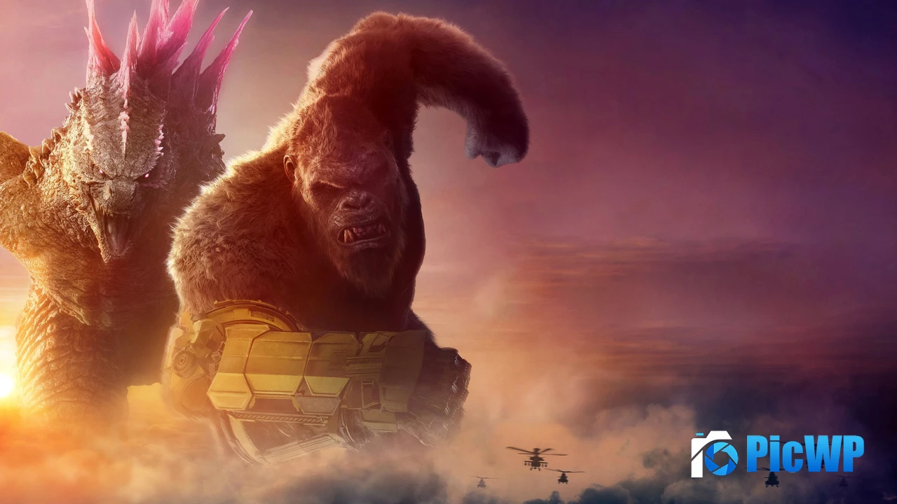 Godzilla x Kong: The New Empire Widescreen 4K PC Wallpaper