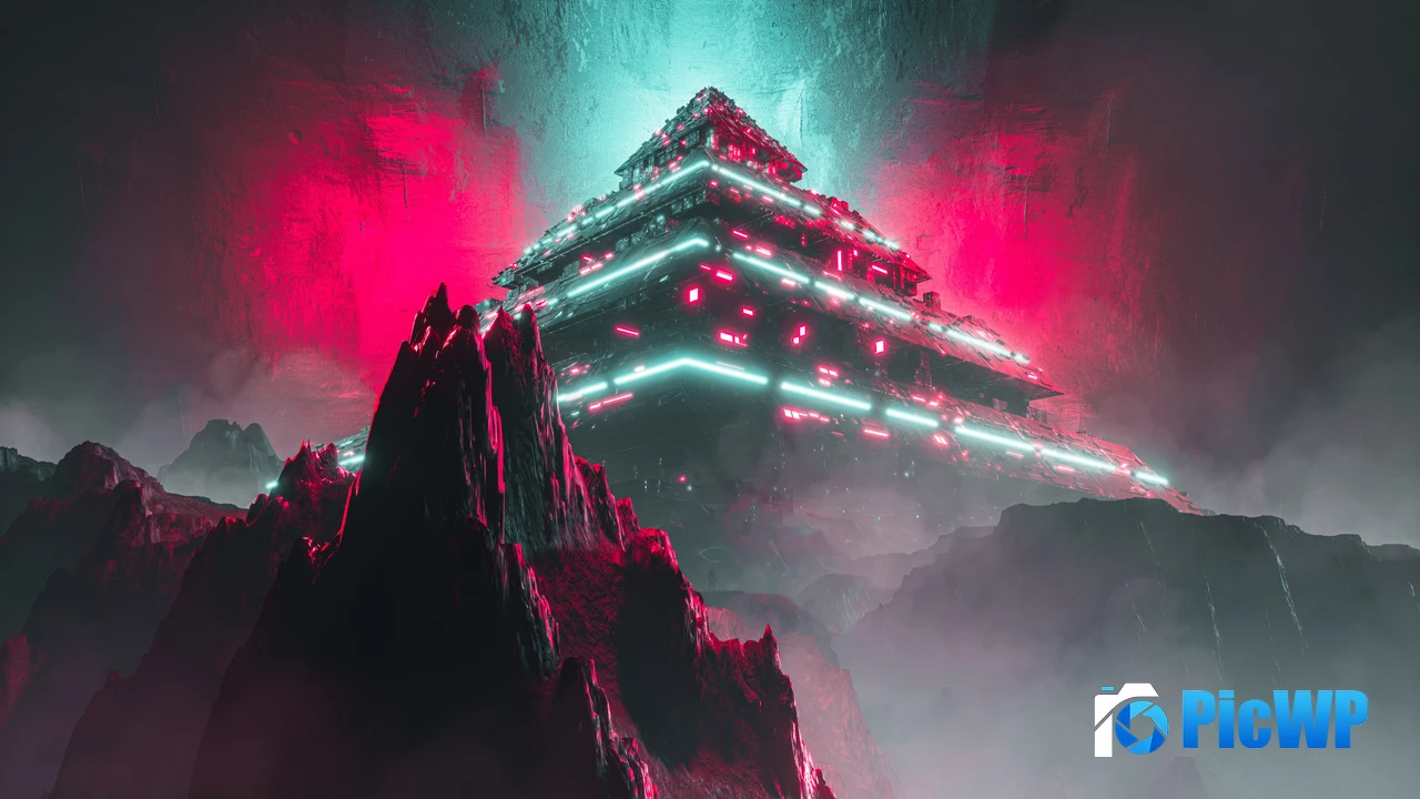 Alien Pyramid Structure 4K PC Wallpaper