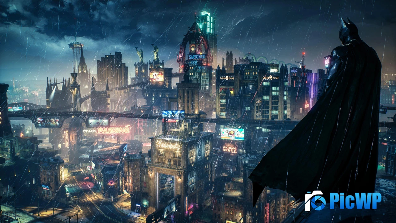 Batman: Arkham Knight Gotham City 4K PC Wallpaper