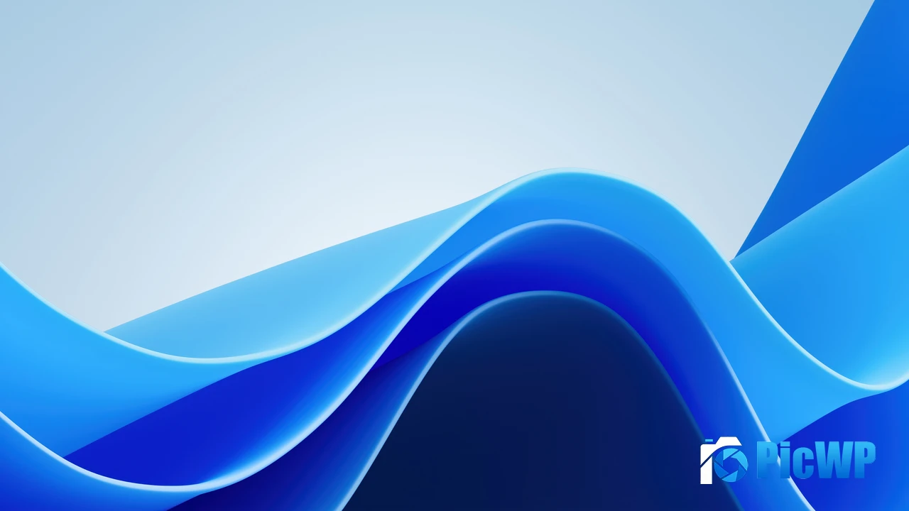Blue waves 4K PC Wallpaper