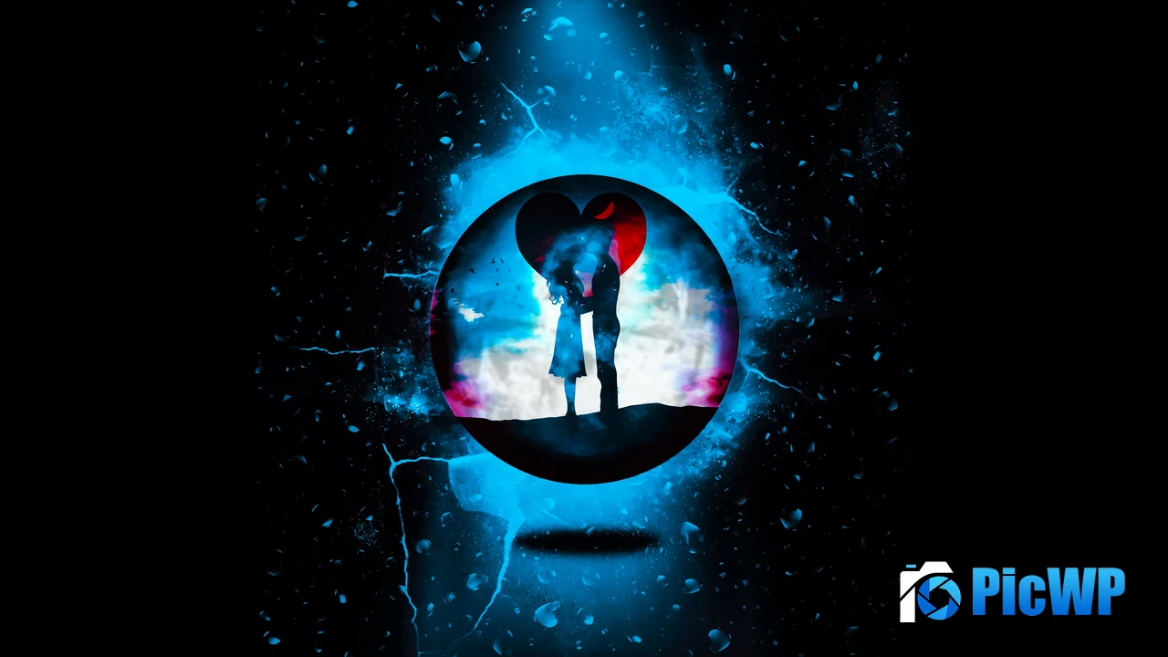 Love couple Romantic kiss 4K PC Wallpaper