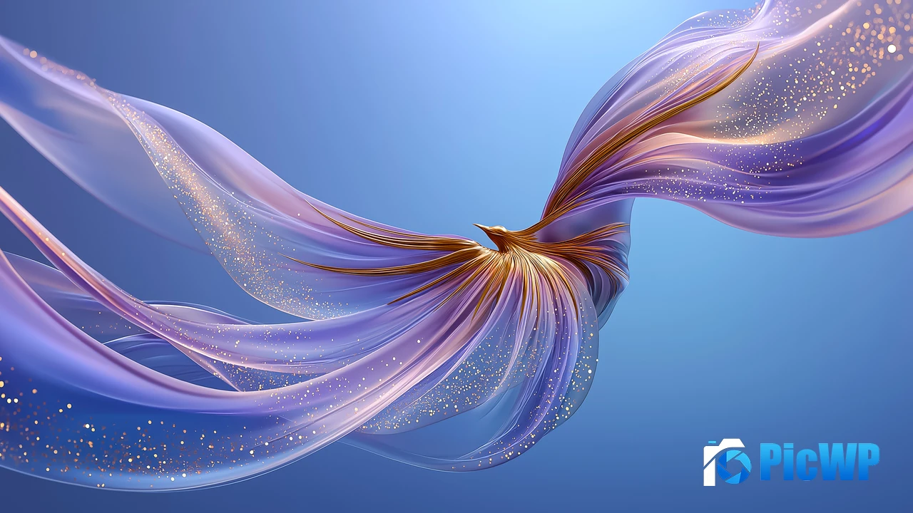 Abstract bird Ribbons 4K PC Wallpaper