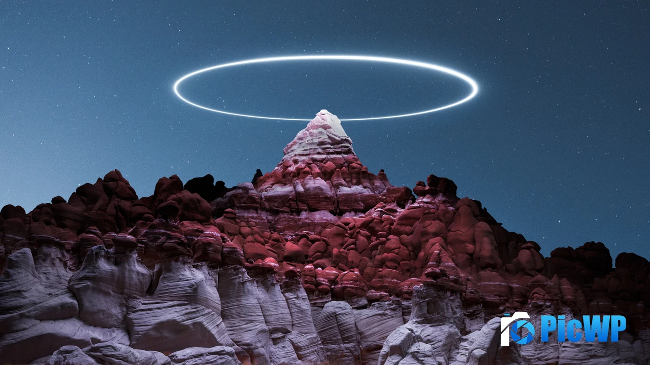 Canyon Night photography 4K PC Wallpaper