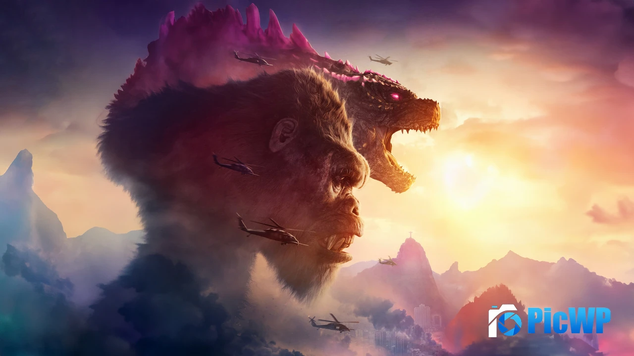 Godzilla x Kong: The New Empire Movie poster 4K PC Wallpaper