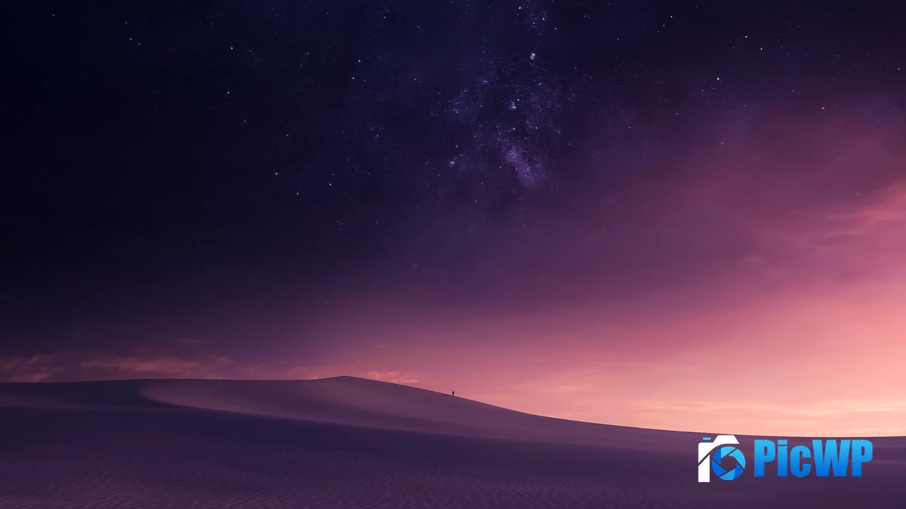 Desert Night sky 4K PC Wallpaper