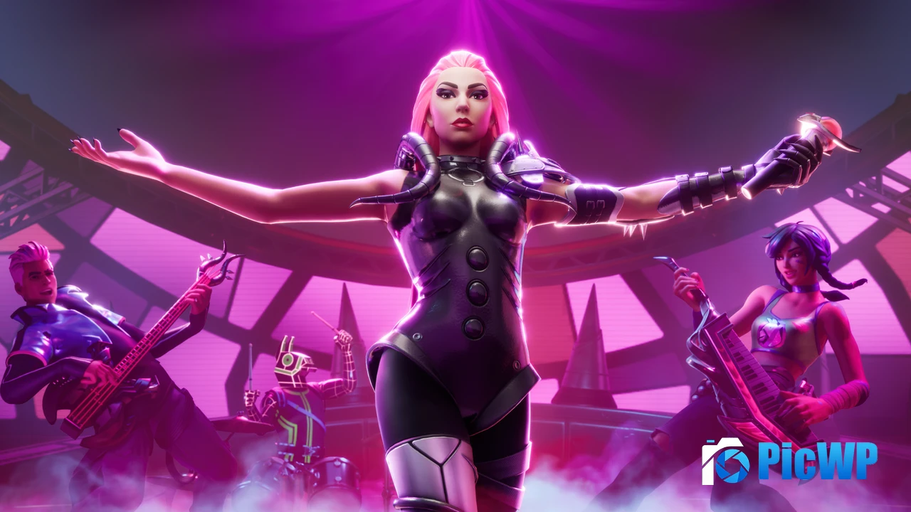 Lady Gaga Fortnite Festival 4K PC Wallpaper