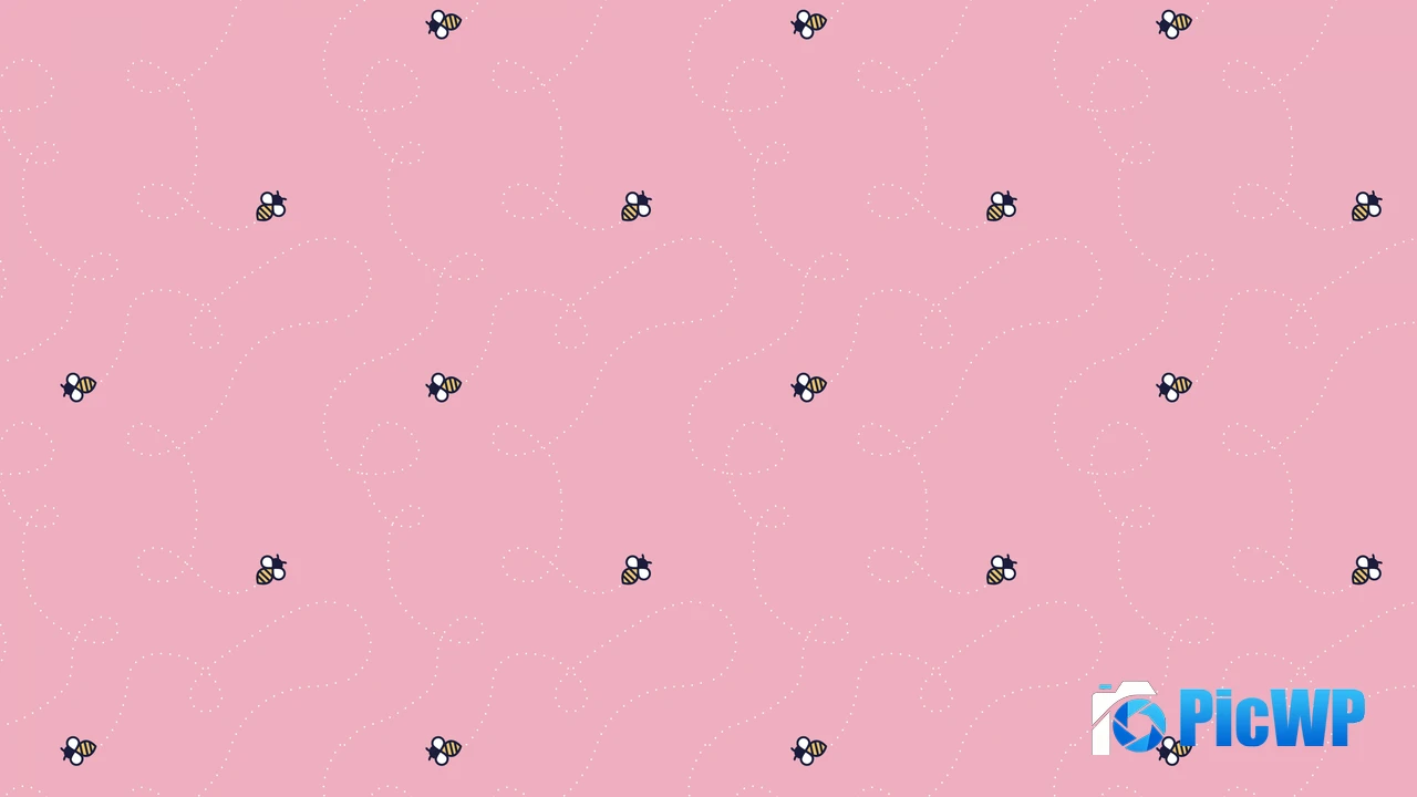 Spring Bees Minimalist 4K PC Wallpaper