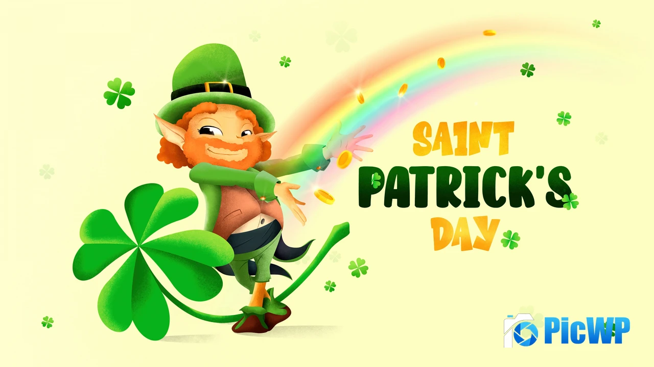 St. Patrick's Day Yellow aesthetic 4K PC Wallpaper
