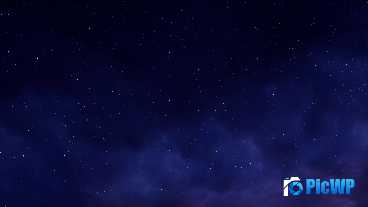 Stars in dark blue sky 4K PC Wallpaper
