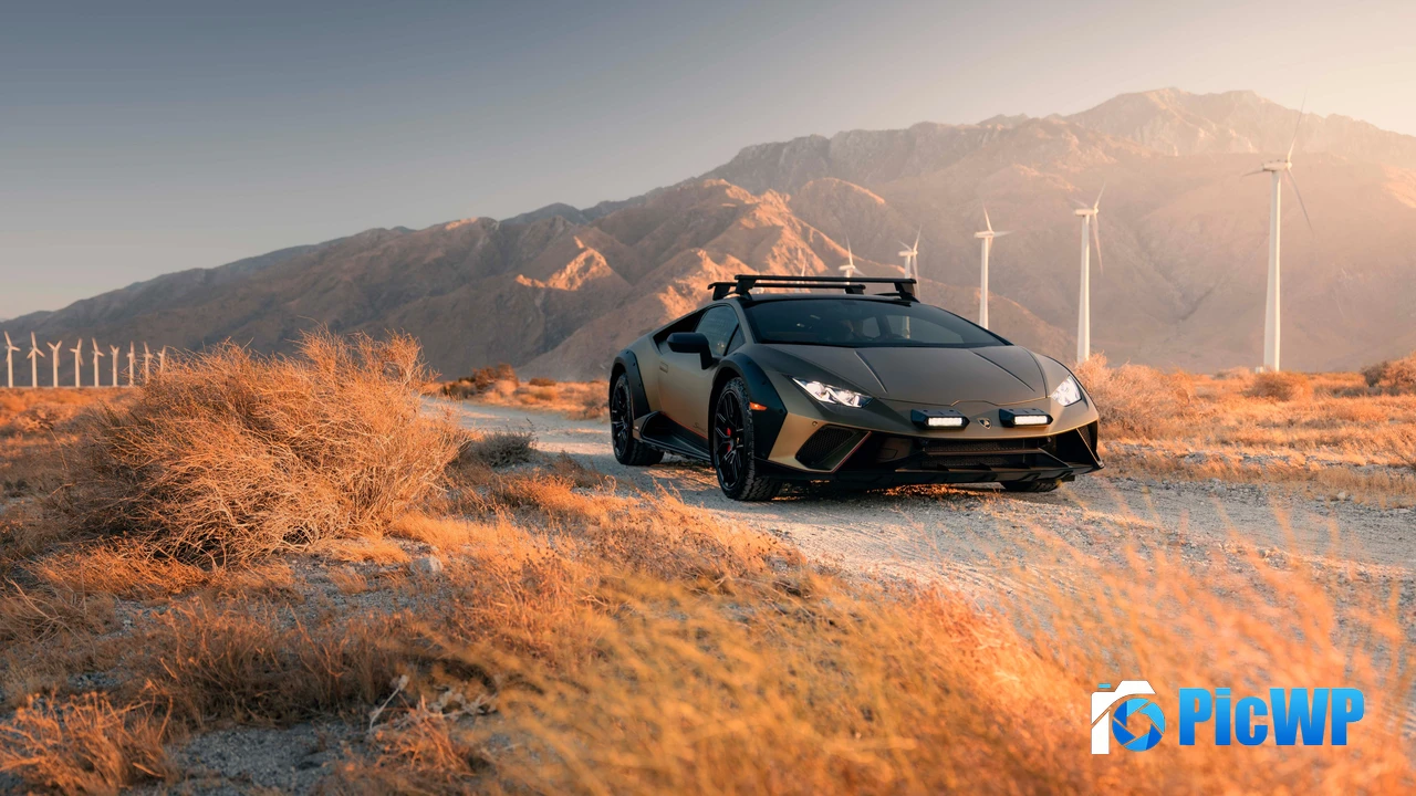 Lamborghini Huracan Sterrato 2024 4K PC Wallpaper