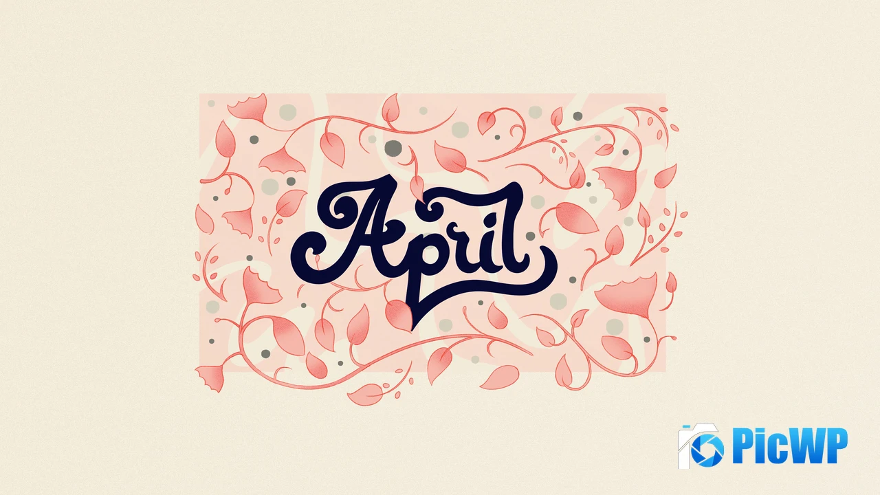 April (Month) Illustration 4K PC Wallpaper
