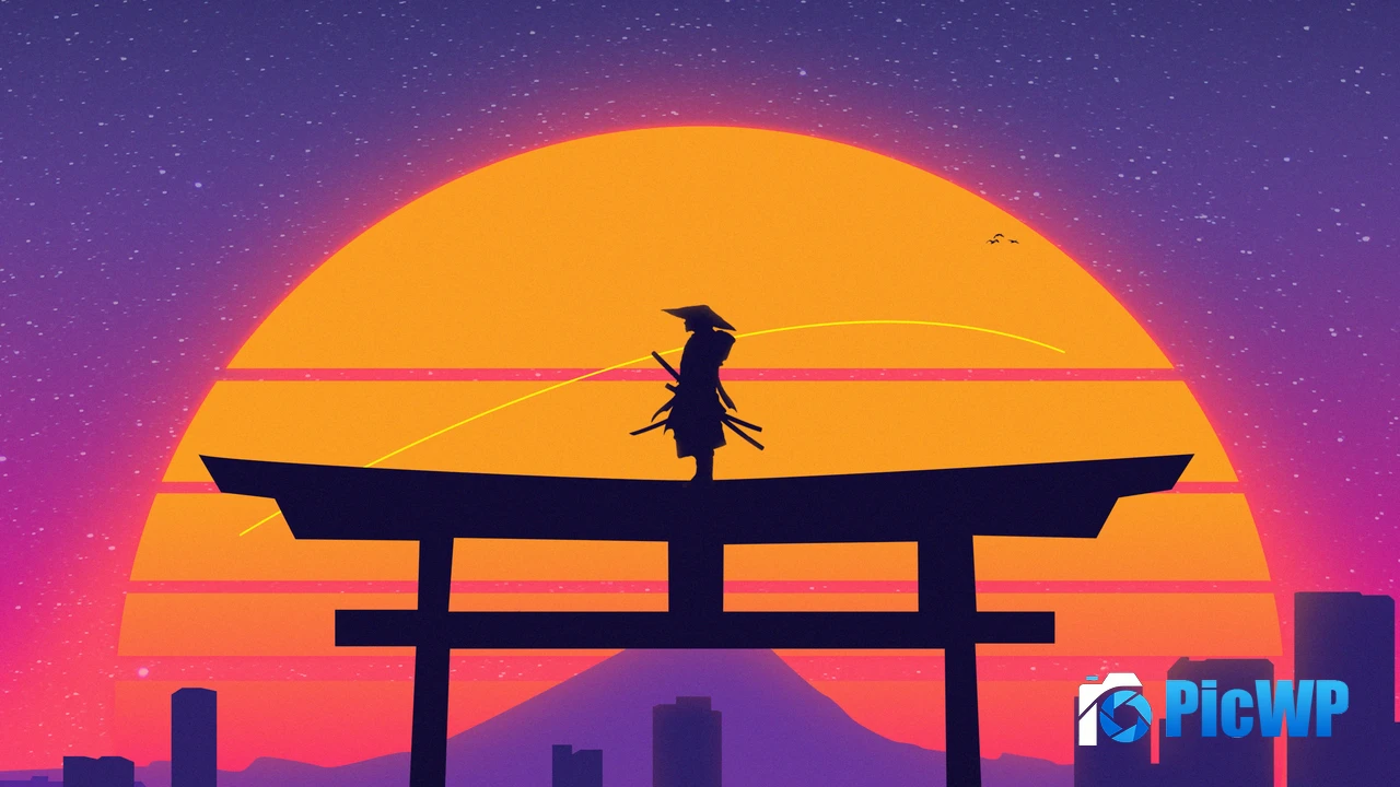 Samurai Torii gate 4K PC Wallpaper