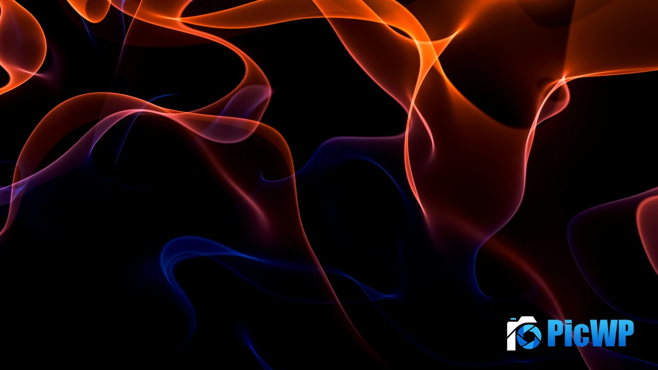 Fire Dark background 4K PC Wallpaper