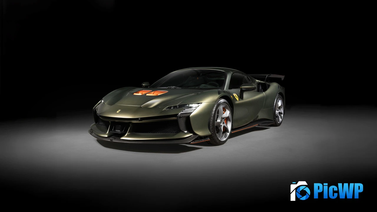 Ferrari SF90 XX Spider Dark background 4K PC Wallpaper