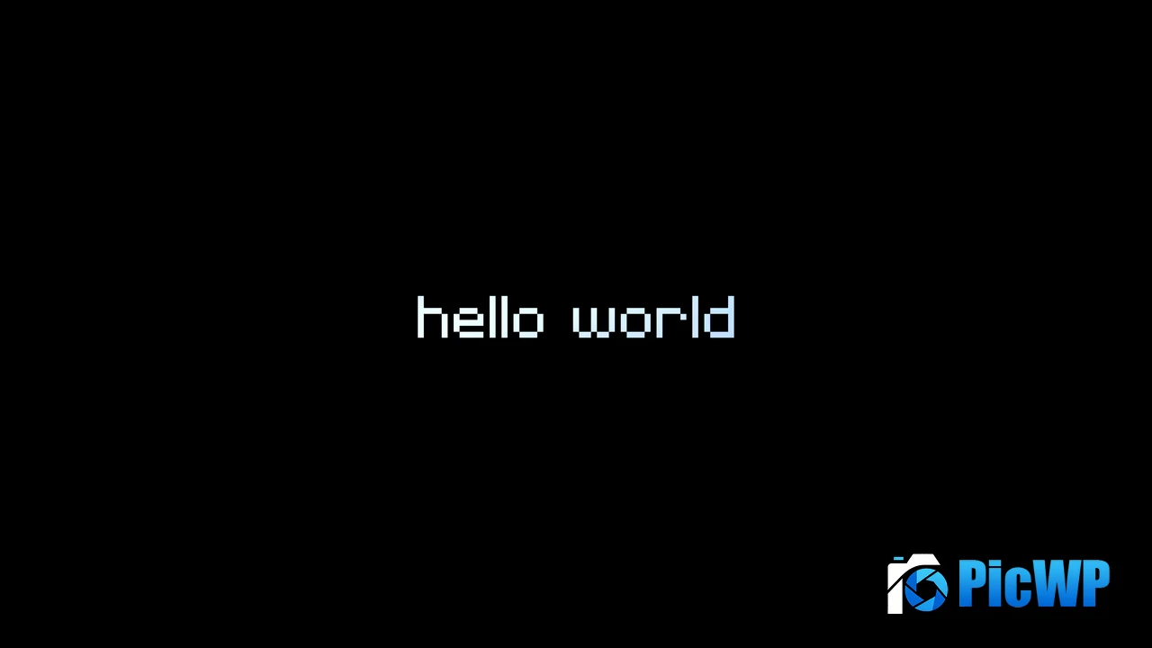 Hello world Pixel art 4K PC Wallpaper