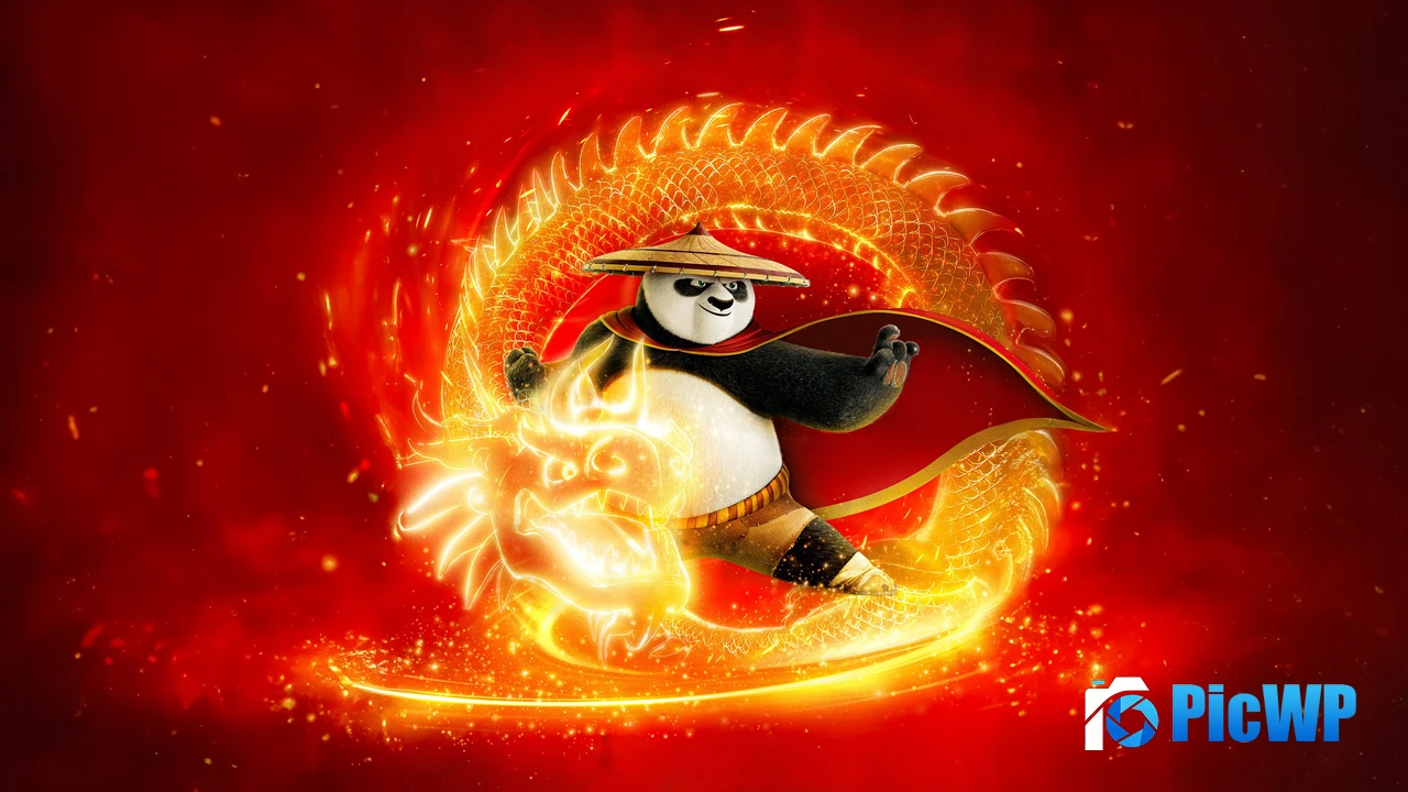 Kung Fu Panda 4 Dragon 4K PC Wallpaper