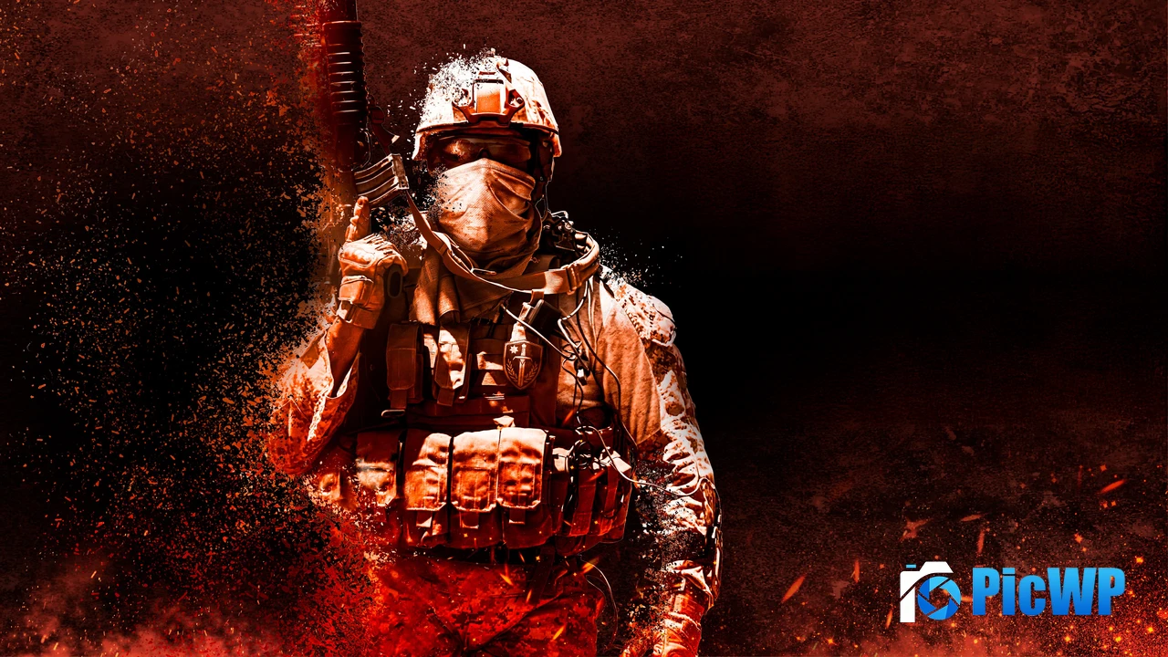 Soldier Tactical gear 4K PC Wallpaper