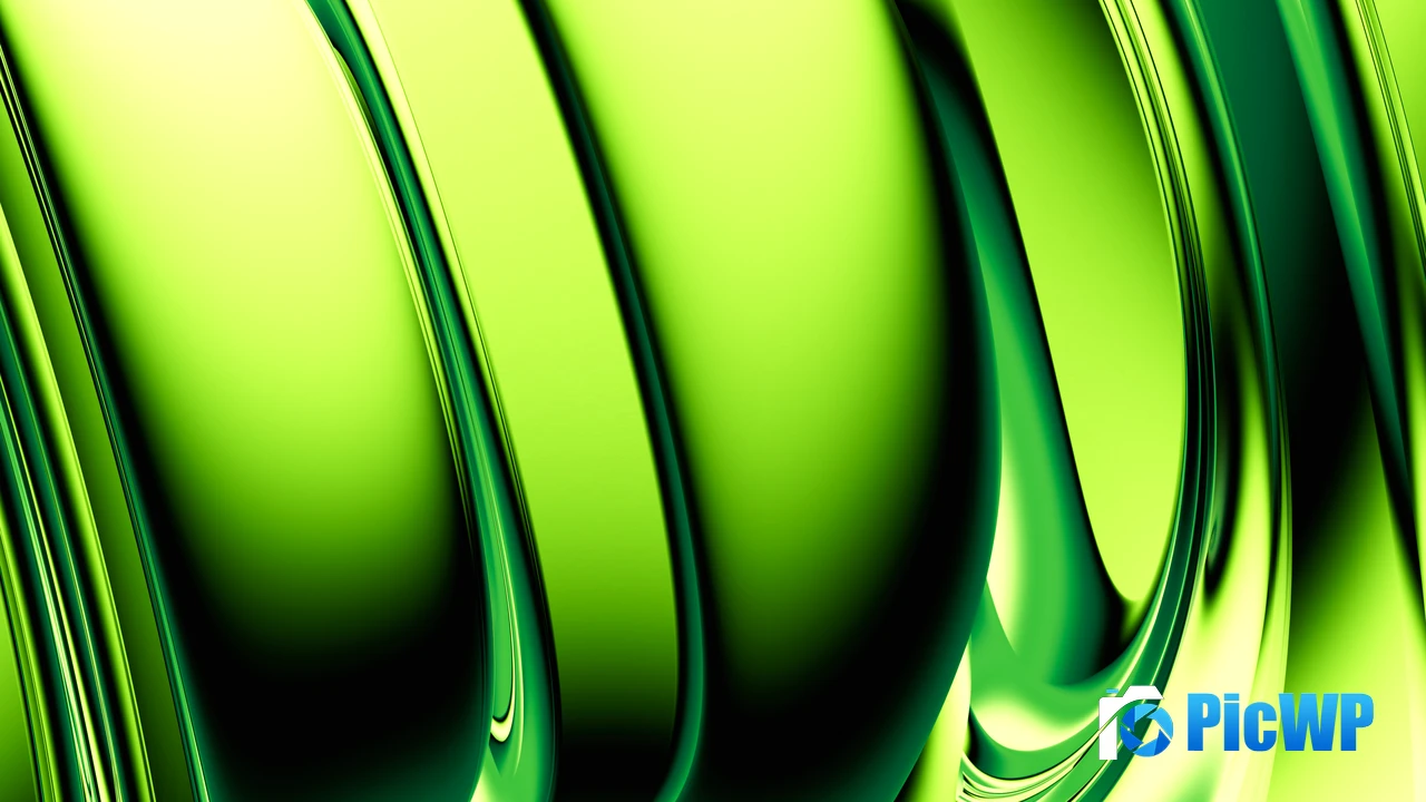 Green abstract Glowing 4K PC Wallpaper