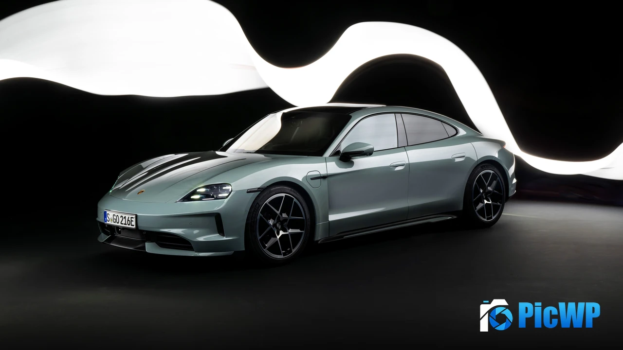 Porsche Taycan 2024 4K PC Wallpaper