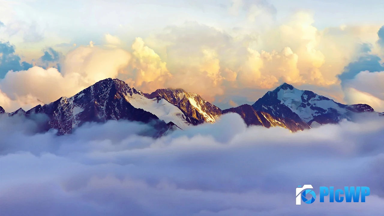 Alps Snow mountains 4K PC Wallpaper