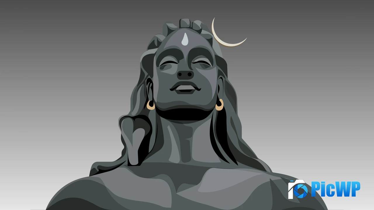 Adiyogi Minimalist 4K PC Wallpaper