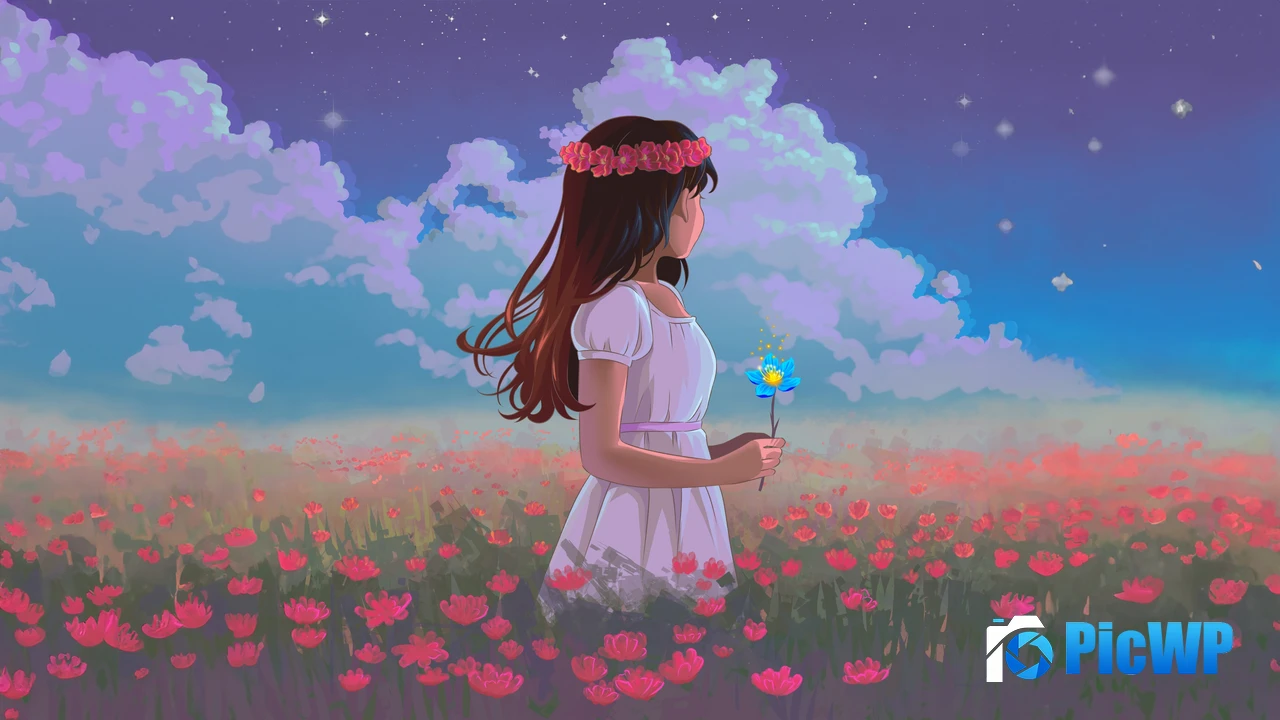Lofi girl Spring 4K PC Wallpaper