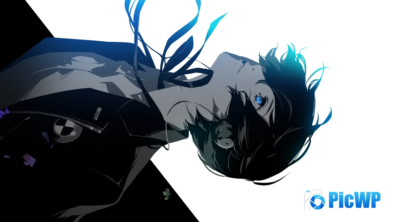 Makoto Yuki Black and White 4K PC Wallpaper