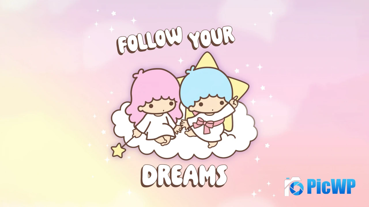 Follow your Dreams Little Twin Stars 4K PC Wallpaper
