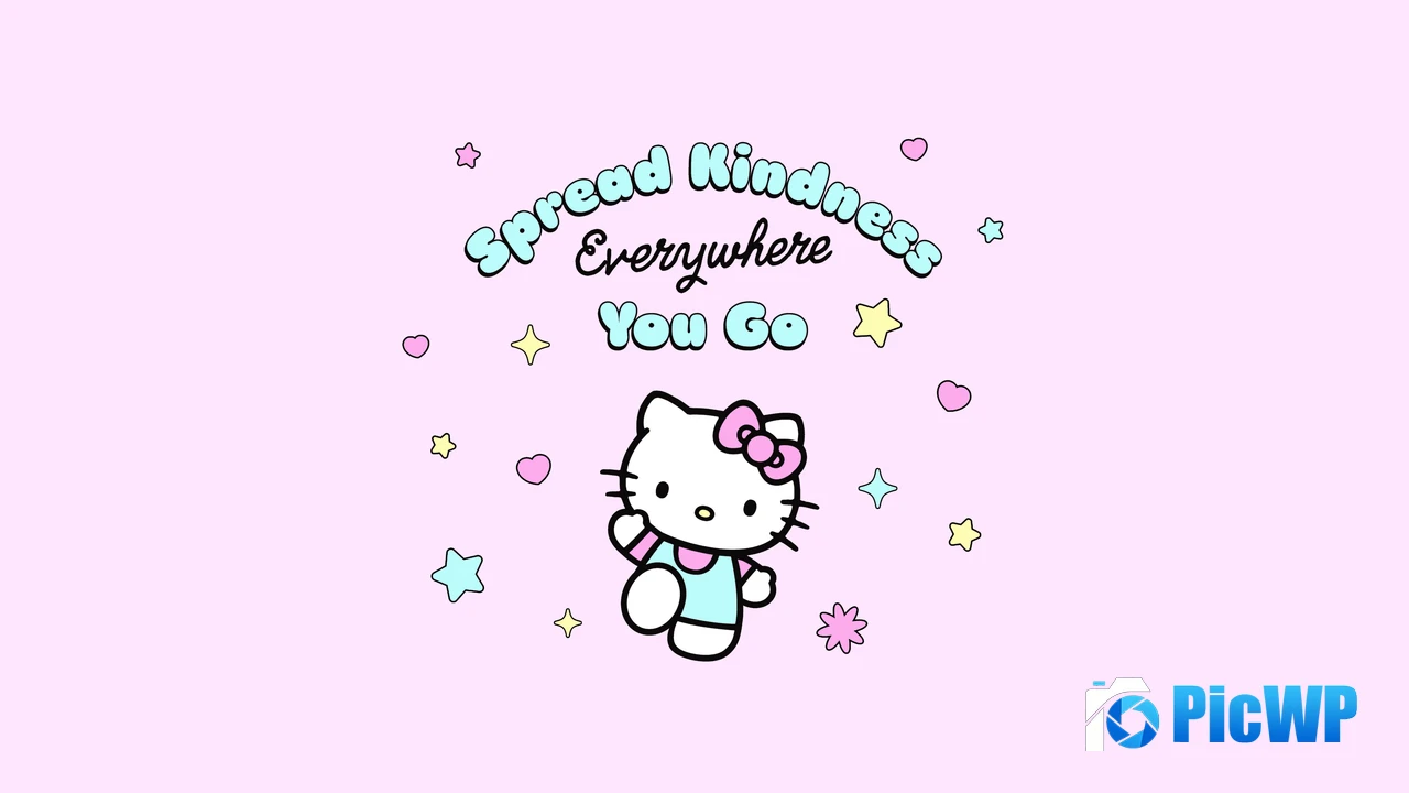 Spread Kindness Hello Kitty 4K PC Wallpaper