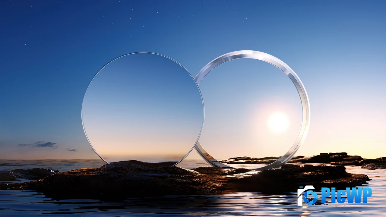 Mirrored Sunset 4K PC Wallpaper