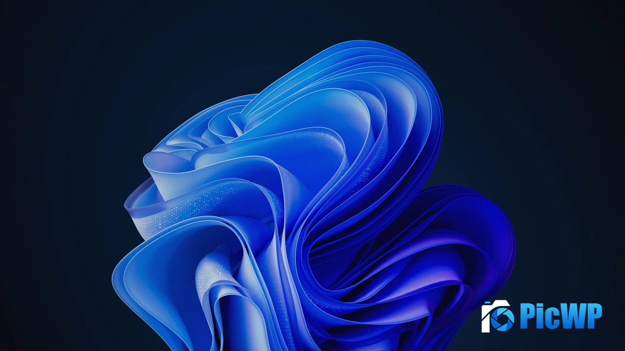 Windows 11 Bloom Dark Theme 4K PC Wallpaper