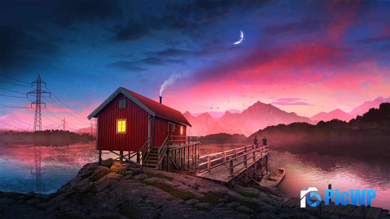 Cozy Cabin 4K PC Wallpaper