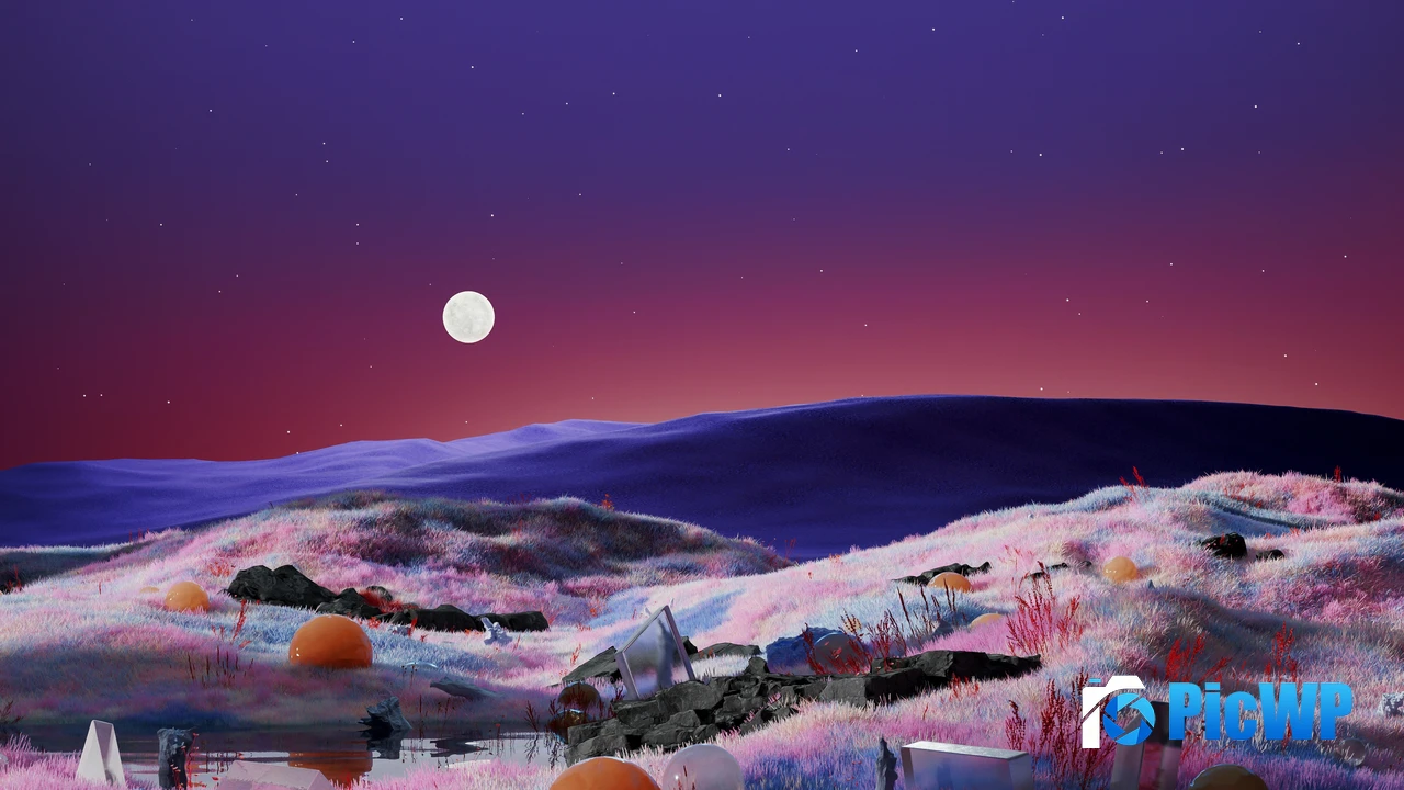 Sunset Digital Art 4K PC Wallpaper