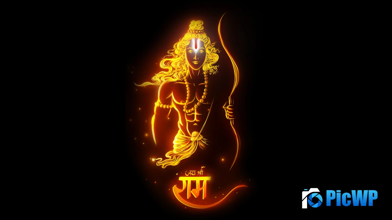 Jai Shri Ram Hindu God 4K PC Wallpaper