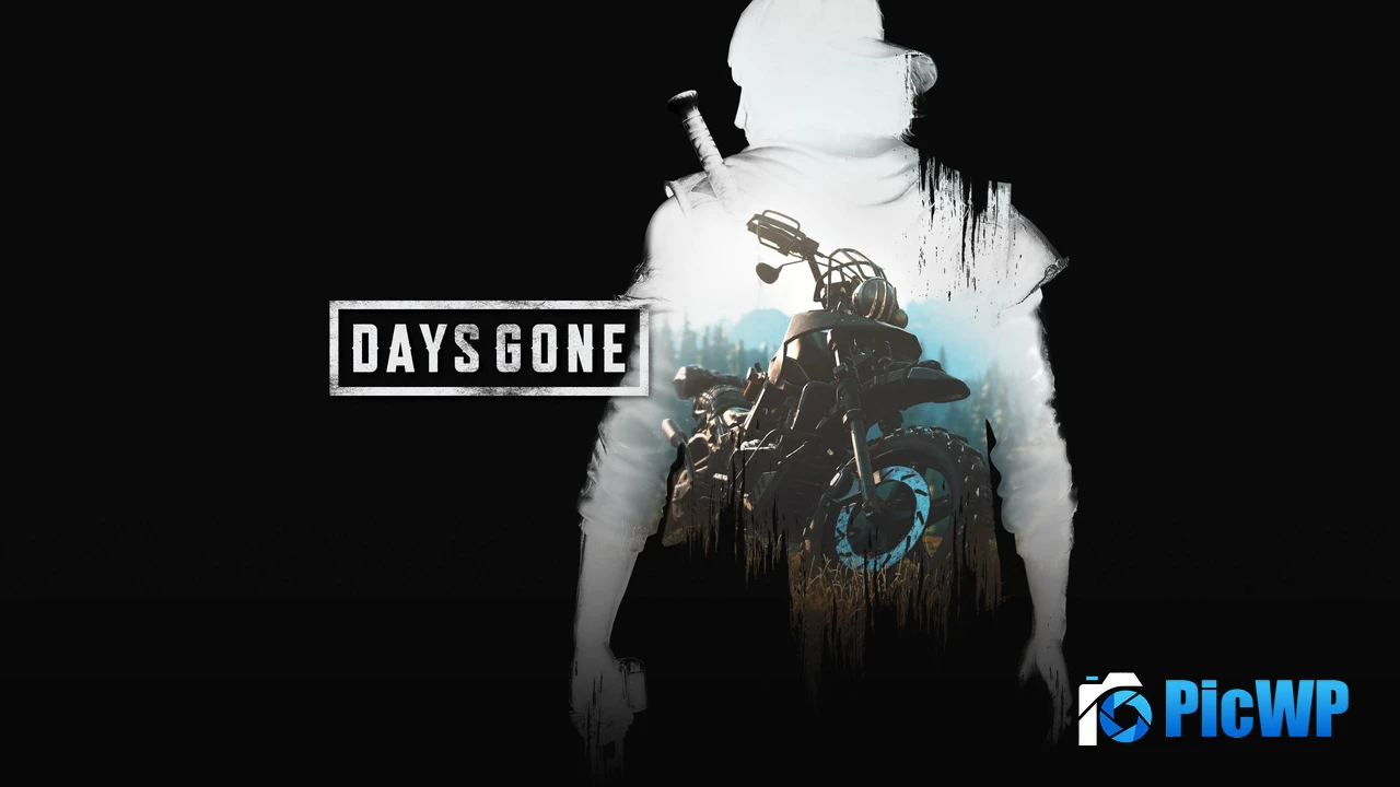 Days Gone Black background 4K PC Wallpaper