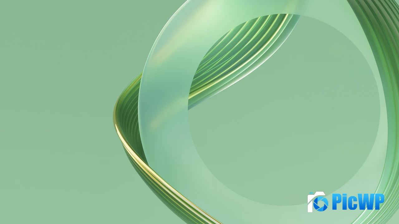 Green abstract Aesthetic 4K PC Wallpaper