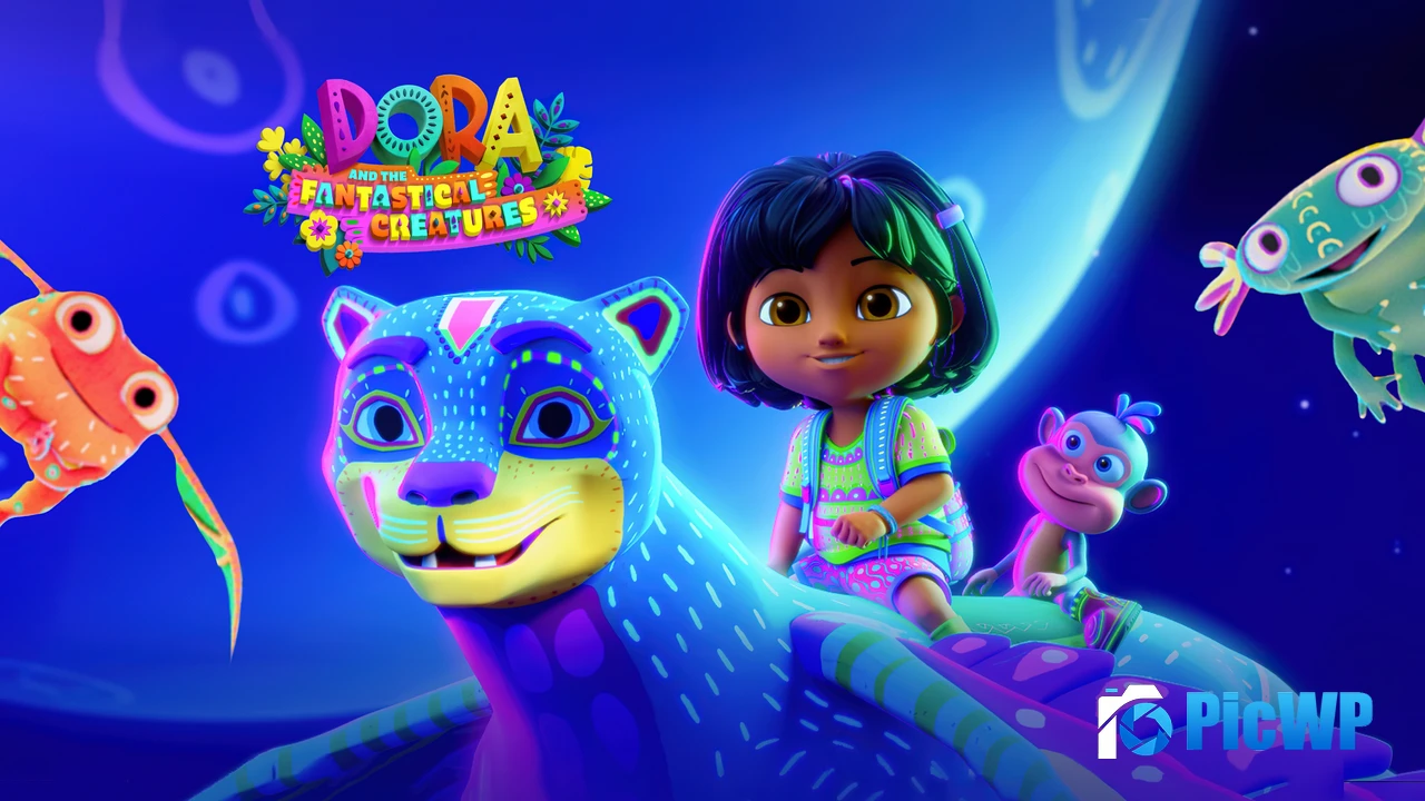 Dora and the Fantastical Creatures Animation 4K PC Wallpaper