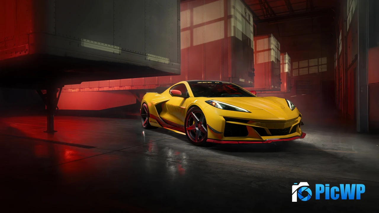 Chevrolet Corvette Z06 Warehouse 4K PC Wallpaper