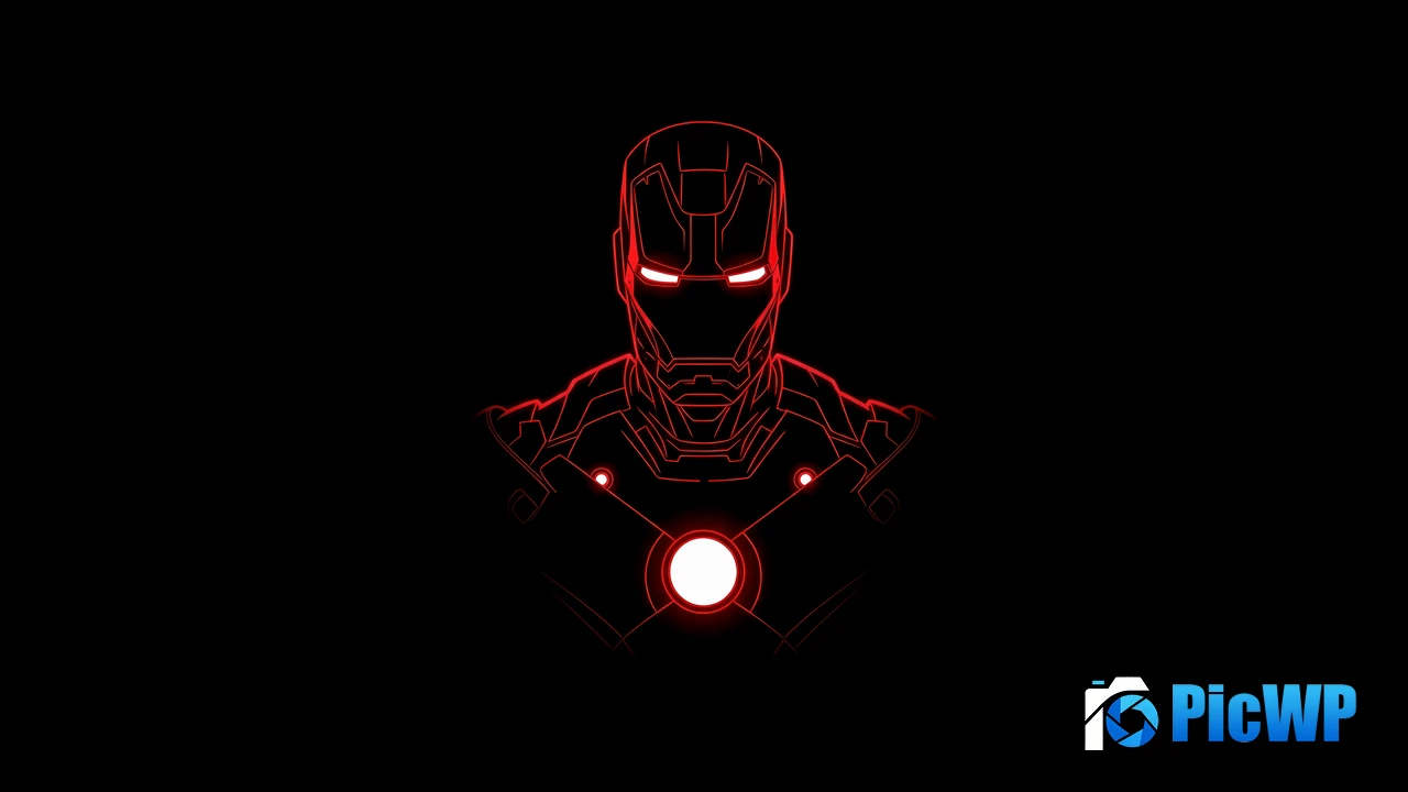 Iron Man Red glow 4K PC Wallpaper