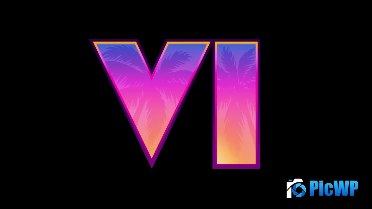 GTA 6 Official Logo 4K PC Wallpaper