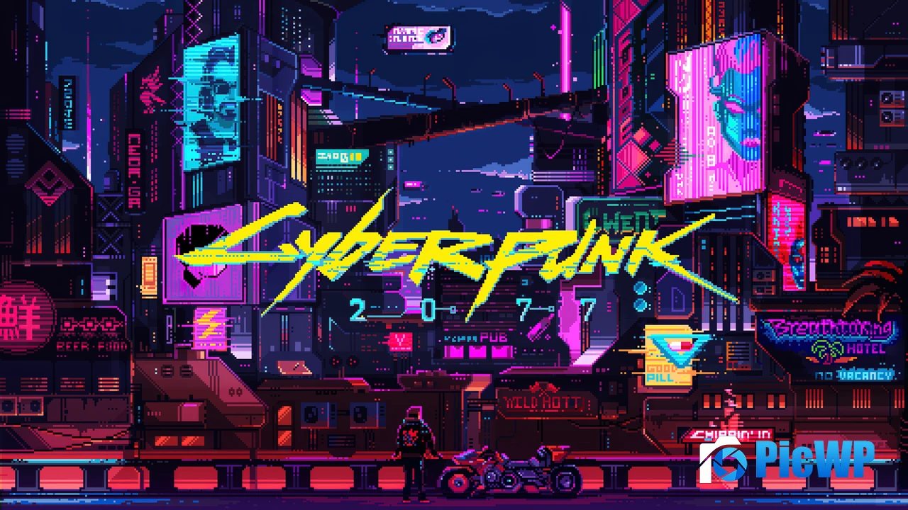 Cyberpunk 2077 Retro 4K PC Wallpaper