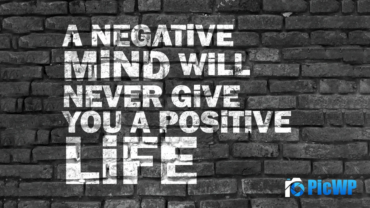 Positivity quotes Brick wall 4K PC Wallpaper